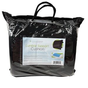 Soothing Company Black Lumbar Support Cushion Cooling Gel Support Posture New